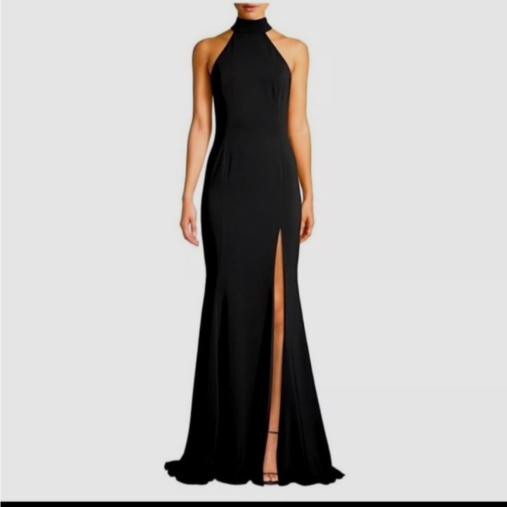 JAYGODFREY Black Halter Maxi Dress